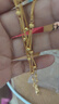 周六福（ZLF）  黃金項鏈女款足金999圓珠項鏈 計價(jià)T 45cm-9.4g 曬單實(shí)拍圖