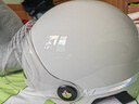 牧野嚴(yán)選（Mypick）大頭圍電動(dòng)車頭盔（60-66cm）新國標(biāo)3C認(rèn)證摩托車半盔加大碼特大號(hào)男士夏季電瓶車安全帽灰 短鏡 曬單實(shí)拍圖