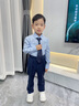 衣諾坊男生演出服西服襯衫套裝西褲學(xué)生表演服校園團體花童禮服兒童園服 曬單實(shí)拍圖