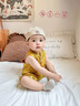 G. DUCKKIDS新中式龍服黃馬褂?jì)雰喊偬於Y服中國(guó)風(fēng)琵琶服無(wú)袖連體衣薄款衣服 金色國(guó)風(fēng)連體衣 73cm 曬單實(shí)拍圖