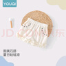 優(yōu)奇女童褲子夏季嬰兒花邊短褲夏新款休閑小童洋氣五分褲寶寶外穿褲子 曬單實拍圖