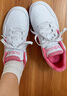 adidas男女小童HOOPS 3.0 K休閑籃球板鞋兒童阿迪達斯   白色/祈福粉/脈沖洋紅   37 曬單實(shí)拍圖