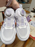 安踏兒童運動(dòng)鞋女大童鞋2025秋季新款網(wǎng)面透氣旋鈕扣煥星休閑鞋 安踏白/淺紫色-2 36 曬單實(shí)拍圖
