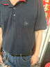 TOMMY HILFIGER【撞色翻領(lǐng)】夏季男裝純棉商務(wù)休閑三?？鄱绦銽恤POLOJA244 藏青色FAP L （推薦：150-165斤） 曬單實拍圖