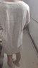 貓人（MiiOW）防螨抗菌純棉女士睡裙睡衣女可愛小熊套頭家居服七夕禮物送女友 曬單實拍圖