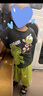 酷樂羊男童套裝2025新款夏季奧特曼短袖衣服洋氣寶寶時髦夏款兒童夏裝潮 灰色 110 曬單實拍圖