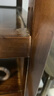 品淼中式實(shí)木小博古架茶室茶具展示柜茶柜置物架多層落地茶葉架茶邊柜 烏金色小茶柜單個(gè)80*33*120CM 曬單實(shí)拍圖