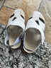 耐克（NIKE）Jordan官方耐克喬丹男女童FLARE嬰童涼鞋魔術(shù)貼秋季寶寶CI7850 142山峰白/傳奇藍(lán)/氫藍(lán)/傳奇淺褐 27 曬單實(shí)拍圖