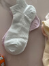 都市麗人襪子女夏季薄款鏤空網(wǎng)眼涼感透氣純棉短襪吸汗防臭提耳護踝不勒腳 曬單實(shí)拍圖