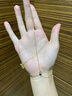 周大生18K金項(xiàng)鏈女款彩金鎖骨O字素鏈生日禮物送女生 約0.8g 45cm 曬單實(shí)拍圖