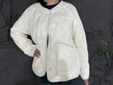 雪中飛小香風(fēng)羽絨服女士輕薄短款2025新款休閑V領(lǐng)內(nèi)膽寬松時(shí)尚秋冬外套 米白 S 155/80A 110斤以下 曬單實(shí)拍圖