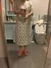 玖姿·安娜蔻溫柔氣質重工刺繡鏤空寬松連衣裙女2025夏季新款 花淺米 M 曬單實拍圖