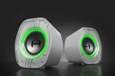 漫步者（EDIFIER）HECATE G1200電腦音箱音響2.0游戲電競音響桌面臺(tái)式機(jī)筆記本RGB炫酷燈效藍(lán)牙5.4小音箱3.5mm接口 冰晶白【藍(lán)牙5.4+USB+3.5mm】 曬單實(shí)拍圖