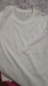 純色短袖T恤冰涼透氣棉質(zhì)上衣凈色情侶打底衫男女短袖光板衣服 白色 L 【建議115-130斤左右】 曬單實(shí)拍圖