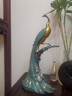 春錦秋鯉前程似錦孔雀黃銅擺件工藝品新中式家居客廳玄關(guān)裝飾喬遷開(kāi)業(yè) 前程似錦 曬單實(shí)拍圖