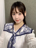 俞兆林外搭小絲巾女春秋夏季百搭假領(lǐng)子領(lǐng)巾搭配襯衫裝飾坎肩護頸小披肩 藏藍(lán)青花瓷 曬單實拍圖