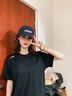 李寧速干短袖女款夏季新款冰絲透氣圓領(lǐng)半袖寬松休閑戶外跑步運(yùn)動T恤 黑色 M /170 (105-125斤) 曬單實(shí)拍圖