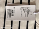 哈吉斯（HAZZYS）女裝條紋青春活力休閑衛(wèi)衣女ABTSE0BCX08 米黃色OW 170/92A42 曬單實(shí)拍圖