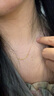 周大福SOINLOVE極簡(jiǎn)系列微笑項(xiàng)鏈折紙愛(ài)心項(xiàng)鏈18K金項(xiàng)鏈女VE176 40cm 曬單實(shí)拍圖