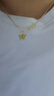 夢金園七夕禮物黃金轉運珠足金蝴蝶琺瑯吊墜DIY配件送女友生日禮物 曬單實拍圖