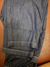 馬騎頓（MQD）男大童夏季新品學(xué)院風(fēng)潮酷休閑運(yùn)動(dòng)寬松牛仔褲防蚊褲 原牛仔色 160 曬單實(shí)拍圖
