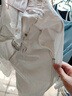 德瑪納【氣質(zhì)白錐形褲】年夏梨形遮胯顯瘦利落不拖沓撞色設(shè)計(jì)九分褲 曬單實(shí)拍圖