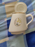 琦軒源羊脂玉瓷茶杯茶水分離陶瓷辦公杯水杯大容量帶蓋白瓷馬克杯可定制 曬單實(shí)拍圖
