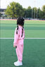 G. DUCKKIDS小黃鴨女童套裝2025春秋季新款網(wǎng)紅中大童衛(wèi)衣運動兒童休閑兩件套 粉色愛心套裝 90 cm 曬單實拍圖