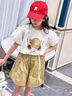 G.DUCKKIDS女童套裝夏季洋氣女大童短袖裙褲兩件套女孩2025新款網(wǎng)紅兒童夏裝 綠色套裝 130 cm 建議年齡7-8歲 曬單實(shí)拍圖