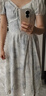 謎秀法式藍色暈染裙子女2025夏新款溫柔風高腰收腰顯瘦連衣裙女 靜謐藍 暈染藍 L 曬單實拍圖