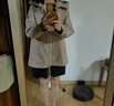 LAFUMA樂(lè )飛葉戶(hù)外沖鋒衣女 防水防風(fēng)連帽夾克硬殼徒步外套LFJA5AS62 深駝色DC 165/84A（38） 曬單實(shí)拍圖