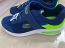 Skechers斯凱奇兒童運(yùn)動(dòng)鞋男童透氣網(wǎng)鞋時(shí)尚魔術(shù)貼大童跑步鞋403748L 曬單實(shí)拍圖