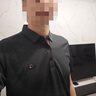 羅蒙（ROMON）短袖t恤男2025夏季翻領(lǐng)體恤商務(wù)休閑半袖衫打底衫上衣服男 上青 2XL 曬單實(shí)拍圖