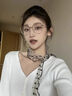 慕楚近視眼鏡女韓系素顏大框顯瘦防藍光輻射可配有度數散光變色鏡片男 煙霧紫 眼鏡框【免郵試戴贈運費險】 曬單實(shí)拍圖