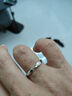 ABC老鳳凰999純銀足銀戒指簡(jiǎn)約男士單身戒ins可調節食指指環(huán)光面尾戒 男款戒指(大小可調節) 曬單實(shí)拍圖
