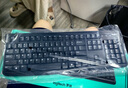羅技（Logitech）MK120 鍵鼠套裝 有線鍵鼠套裝 辦公鍵鼠套裝 電腦鍵盤 USB即插即用 全尺寸 黑色 曬單實(shí)拍圖