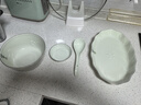 雅誠德荷塘月色套裝家用陶瓷餐具套裝碗具碗筷套裝新中式碗碟套裝瓷器 6人食33頭【禮盒裝】 曬單實拍圖