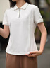 FILA 斐樂(lè)官方女子針織短袖領(lǐng)航POLO衫2025夏季新款時(shí)尚休閑涼感上衣 云白-WT XL 175/92A/XL 曬單實(shí)拍圖
