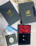 周百?！?000+門店】足銀心中有你耳環(huán)女士耳釘耳墜生日送女友禮物 曬單實(shí)拍圖