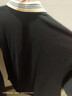 圣彼威朗 大碼男士新款胖哥t恤寬松加肥加大半截袖翻領(lǐng)歐美風(fēng)輕奢POLO短袖汗衫200 TX144黑色 3XL(190-210斤) 曬單實(shí)拍圖