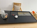 石福記2025新款茶盤(pán)國畫(huà)石茶臺天然石材高端輕奢烏金石茶托家用客廳辦公 120*60*3（cm）茶盤(pán)帶燒水電器 曬單實(shí)拍圖