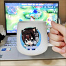 瀚祥影印 影印定制杯子印logo水杯刻字陶瓷馬克杯定做照片廣告禮品杯訂做大肚杯 精品圓肚杯(亮面)任意定制瓷蓋勺 曬單實(shí)拍圖