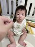 babylove嬰幼兒包屁衣夏季薄款竹棉山茶紗布男女寶寶無(wú)袖連體衣哈衣爬服 青青味尚酸 90cm 曬單實(shí)拍圖