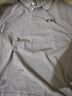 法式工裝男t恤美式復古短袖polo夏季寬松潮牌工裝翻領(lǐng)t恤潮流百搭 灰色 XL建議120-140斤 曬單實(shí)拍圖