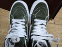 VANS范斯官方 Sk8-Mid Reissue薄荷曼波綠情侶板鞋 墨綠色 36  曬單實(shí)拍圖