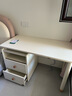 全友家居學(xué)習桌電腦桌青少年書(shū)桌書(shū)柜一體組合雙人辦公桌寫(xiě)字桌書(shū)桌椅 象牙白|書(shū)桌柜+搭臺*1 曬單實(shí)拍圖