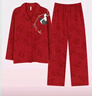 都市麗人情侶睡衣女本命年蛇年紅色家居服春秋新款男士純棉家居服套裝 情投意合（女款） M 曬單實(shí)拍圖