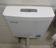 聯(lián)塑（LESSO）沖水箱蹲便水箱衛生間廁所水箱沖便器沖水廁所儲水箱 【兩檔可調】7L音輕大沖力 曬單實(shí)拍圖