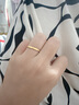 中國黃金（CHINA GOLD）冰川黃金戒指女999足金一對情侶對戒七夕情人節(jié)禮物送男女友老婆 【男戒】日照金山戒指約2.2g 曬單實拍圖