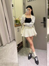 CHERY KALLY【星云片段】潮牌時(shí)尚德訓(xùn)鞋女士2025新款秋季黑色尖頭休閑鞋子 黑色 37 曬單實(shí)拍圖